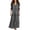 Dark Gray, variant on Guieoi Plus Size Womens Dresses Denim-Print Collared Long-Sleeve Top Maxi Dress Blue L
