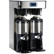 Bunn 53400.0101 ICB Twin Tall Platinum Edition Infusion Series Black / Silver Twin Automatic Coffee Brewer - 120/240V, 6000W