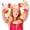 Orange Red Gradient, variant on Orange Red Green Hawaiian Leis Necklace, 47.24in Hawaiian Flower Garland For Luau Party, Beach Wedding, Kindergarten Performance And Festival Decorations
