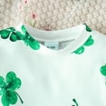 thumbnail image 6 of Edvintorg 6Months-4Years St. Patrick's Day Toddle Girl Clothes Suit Four-Leaf Print Long Sleeved Sweatshirt + Bell Pants Suit Girls Boutique Outfits, 6 of 7