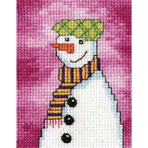 Snowmen Iii Snowman W Golf Hat Counted Cross Stitch Kit 2 75 X3 5 14 Count Walmart Com Walmart Com