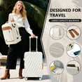 thumbnail image 4 of Joyway 5-Piece Luggage Set PC Ultra-Hard Shell Lightweight Suitcase TSA Lock Brake Spinner Wheels (20/24/29) with Backpack White, 4 of 7