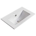 thumbnail image 2 of American Imaginations 19.9-in. W 1 Hole Ceramic Top Set In White Color - Overflow Drain Incl. AI-30394, 2 of 8