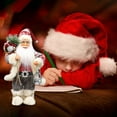 thumbnail image 2 of HUONA Christmas Traditional Santa Figurine 30CM Standing Santa Claus Ornament Christmas Holiday Home Decorations and Collectibles Type 2, 2 of 9