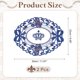 thumbnail image 2 of Uxcell 2Pcs Manteles Individuales de Encaje, 9.06" x 11.81" Doilies de Mesa Vintage, Azul Zafiro, 2 of 7