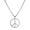 Silver, variant on Gold Peace Sign Necklace for Men Women Hippie Style Peace Necklace Stainless Steel Peace Symbol Jewelry 1960s 1970s Hippie Party Accessories Jewelry