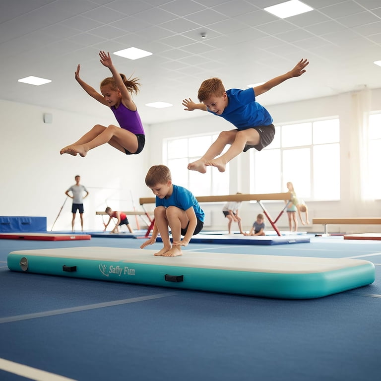 もがな4点 INFLATABLE MAT コヨーテタン(価格は1点あたり) Inflatable Gymnastics Mat 6.6/10ft Air Tumble Track Training Mat