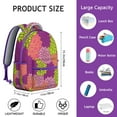 thumbnail image 6 of Chic Vintage Boho Backpack - Tribal Print 17" Laptop Bag, Roomy College Daypack, Durable Oxford Fabric, Perfect for Dorm, Library & Travel, 6 of 6