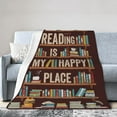 thumbnail image 1 of LHSHID Book Club Gifts For Reading Lover Bookish Throw Blanket Soft Fuzzy Fleece Blanket For Couch Bed Living Room Decoration 30x40in, 1 of 5