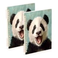 thumbnail image 2 of Panda Oil Painting Notebooks 1-subject Journal 60 Sheets A5 College Ruled Paper Detachable Ring 8.3"x5.7", 2 of 8