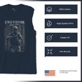thumbnail image 6 of Freedom Isn't Free Muscle Shirt American Hero Patriotic Soldier DD 214 POW MIA Military Warrior Veterans Day Men's, 6 of 7