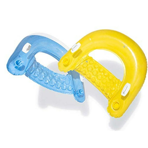 Intex Set de Regalo para Salones Inflables Sit 'N Float - Paquete de 2, 60" X 39" con Bols Intex Intex
