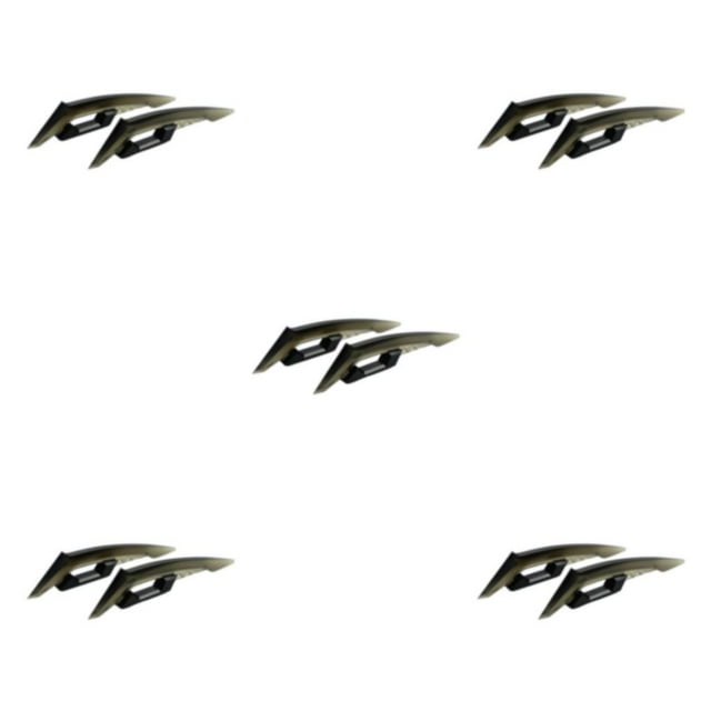 Maytalsory Aerodynamic Spoiler Wing Motorcycle Front Side Motorcycle Accessories 250SR Sticker Motorcycle black 5Set