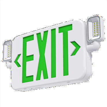 SASELUX Exit Emergency LED Light Sign 15.7 in x 7.16 in