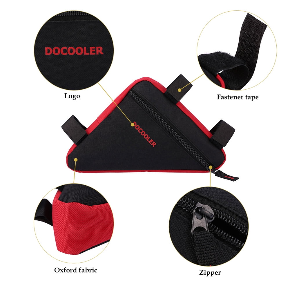 Bicycle Storage Bag, Bike Frame Front Tube Handlebar Saddle Triangle Basket Pouch Pack Travel Bag on Back for Women/Man Road Mountain Cycling