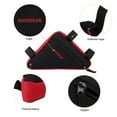 thumbnail image 5 of Bicycle Storage Bag, Bike Frame Front Tube Handlebar Saddle Triangle Basket Pouch Pack Travel Bag on Back for Women/Man Road Mountain Cycling, 5 of 6