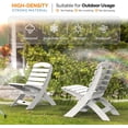 thumbnail image 4 of VINGLI Plastic Adirondack Chairs, White for All Weathers, 4 of 6