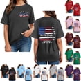 thumbnail image 5 of COMVALUE American Patriotic Fighter Jets USA Flag Waving 4th of July T-Shirt (Wine, L), 5 of 9