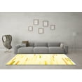 thumbnail image 3 of Ahgly Company Indoor Round Solid Yellow Modern Area Rugs, 4' Round, 3 of 4