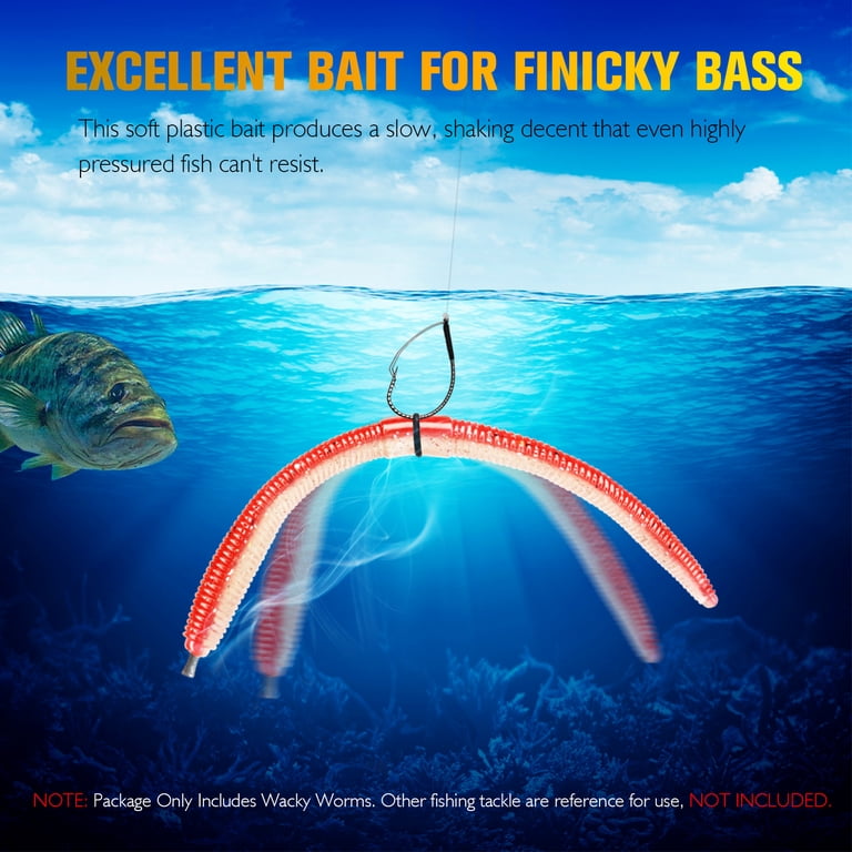 bass worms lures Pippin6'r Floating Worm Junebug / 06 Big worms for big fish without the snags The 9 Weedless KILR Worm is designed for anglers who want to fish big plastic worms in places other baits cant go KELLY'S BASS WORMS ST102-PW Scented