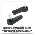 thumbnail image 4 of KOJEM Golf Cart Cup Drink Holders Set Rear Seat Arm Rest Universal Fit For EZGO Club Car Yamaha Black, 4 of 10