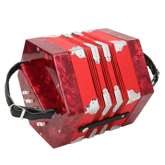 Suministros para instrumentos musicales, acordeón de concertina, acordeón de concertina profesional portátil, concertina con bolsa de transporte de grado profesional