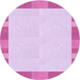 thumbnail image 1 of Ahgly Company Machine Washable Indoor Round Transitional Blossom Pink Area Rugs, 3' Round, 1 of 7