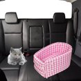 thumbnail image 4 of Cojín anti-sucio de la perrera del perro pequeño del del coche del Pinja de celosía pequeña Sunnimix Asiento del coche de la perrera, 4 of 7
