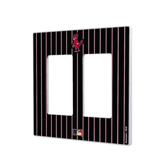 St. Louis Cardinals 1950 Cooperstown Pinstripe Double Rocker Light Switch Plate