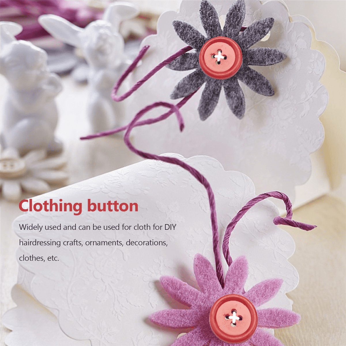 DIY Random Color Set of 1000 Sewing Buttons Craft for Kids DIY Toys, Plastic, Random Color, 20mm