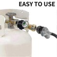 thumbnail image 2 of Propane Tank Gauge Level Indicator, Leak Detector, Gas Pressure Meter For Rv Camper,with Type 1 Con, 2 of 5