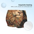 thumbnail image 2 of Rocae Majestic Cosmic Lion for Girls' Cotton Boxer Briefs, Soft Mid-rise Panties-Large, 2 of 5
