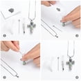 thumbnail image 5 of Urn Necklace for Ashes Rose Flower Cross Cremation Jewelry Pendant for Human/Pet Funeral Keepsake Memorial Necklace, 5 of 6