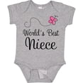 thumbnail image 3 of Inktastic Worlds Best Niece Girls Baby Bodysuit, 3 of 5