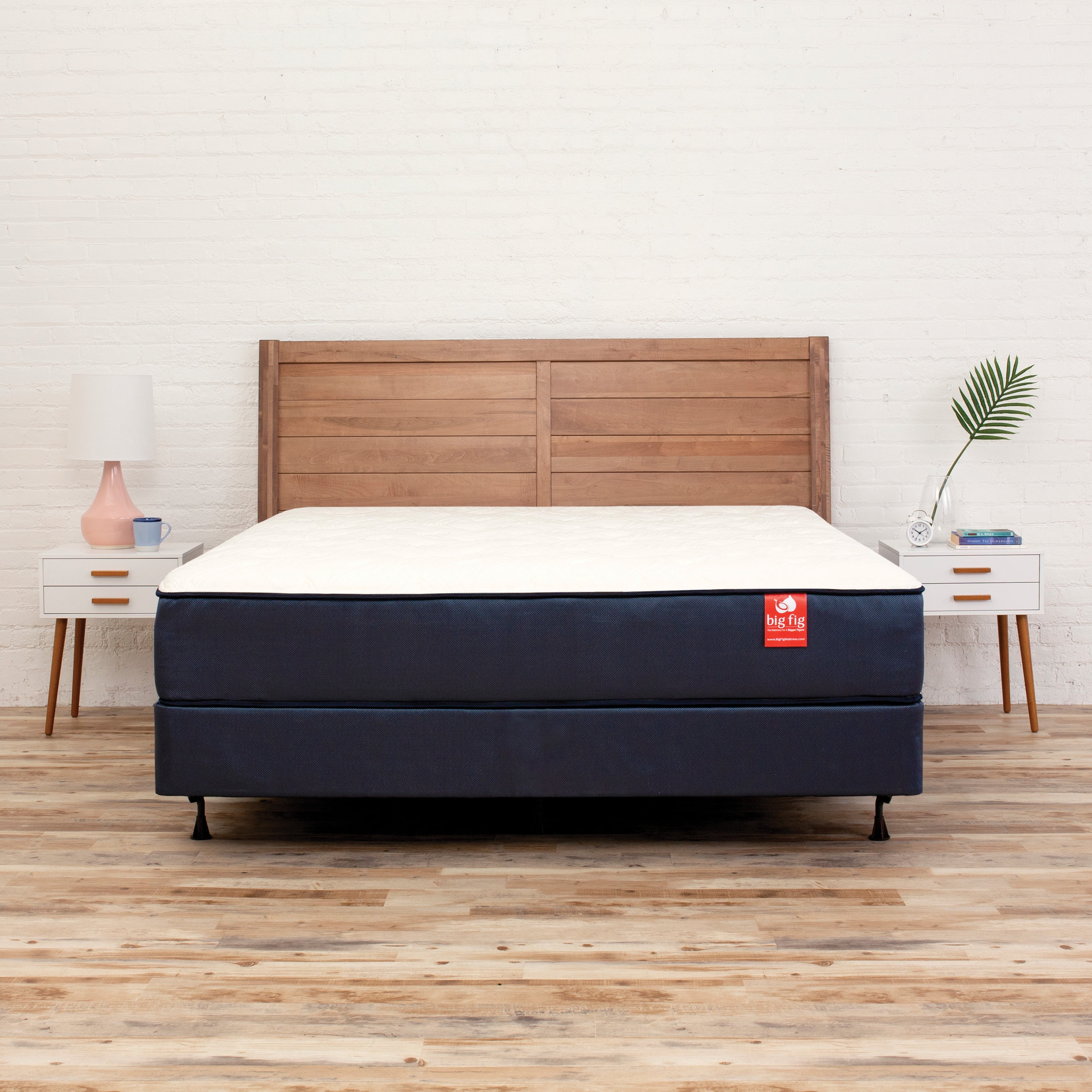 Big Fig Mattress 13" King Hybrid Mattress Plus Foundation, Supports