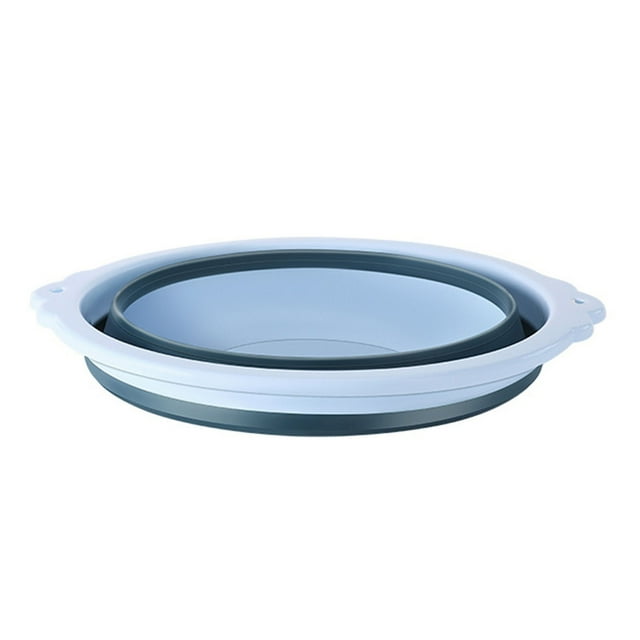 Foldable Washbasin, Portable Plastic Thickened Basin with Wide Mouth for Travel, Camping, Laundry