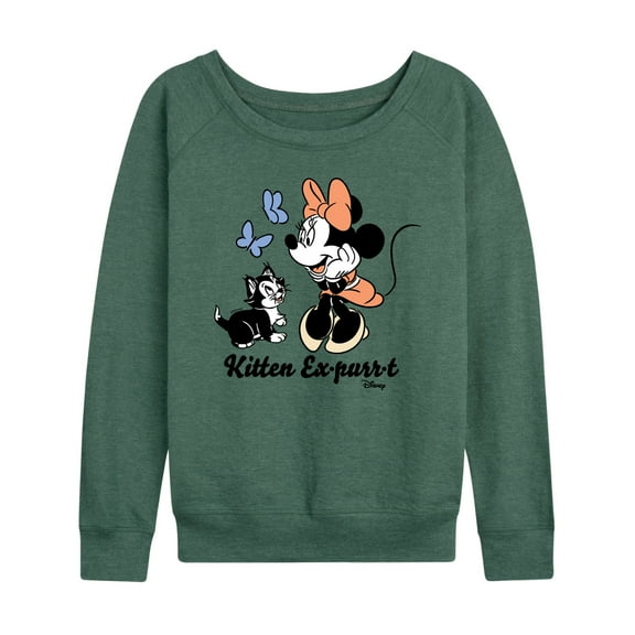 Disney Classics - Kitten Expurrt - Women's Lightweight French Terry Long Sleeve Shirt