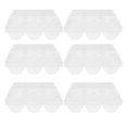thumbnail image 2 of ColoMX Soporte de plástico reutilizable para huevos, contenedor de huevos de ganso con múltiples ranuras, caja transparente para paquete de huevos, 6 uds., 2 of 8