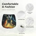 thumbnail image 4 of Zeuib Firefly Forest Fox Print 2 in 1 Women's Workout Shorts for Gym Yoga Running, Athletic Shorts with Phone Pockets-XX-Large, 4 of 7