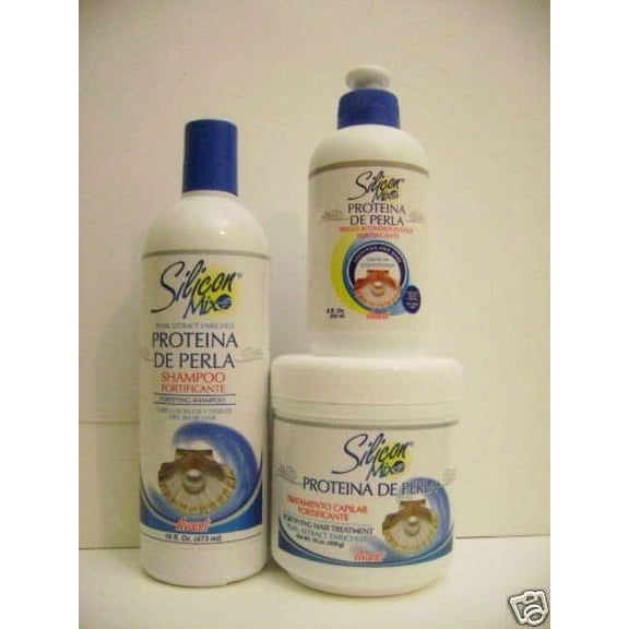 Combo Silicon Mix Proteina De Perla!!! Shampoo, Hair Treatment and Leave-in!!