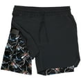 thumbnail image 3 of NASCAR Men’s 2-in-1 Stealth Running Shorts with Pockets, Athletic Workout Shorts for Men (Sizes S-XXXL), 3 of 4