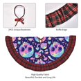 thumbnail image 4 of Sigee crystal Skull mushroom for Christmas Decoration Tree Skirt Christmas Plaid Tree Skirt,Christmas home decor Holiday Tree Skirt Fits TChristmas Tree-48", 4 of 6