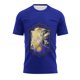 thumbnail image 2 of Hazbin Hotel Camiseta para hombre Graphic Text Pool 3D Printing Street Casual Short Sleeve Printed Clothing Basic Azul/L, 2 of 6