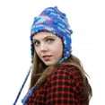 thumbnail image 1 of NYFASHION101 Nepal Handmade Ear Flaps Wool Fleece Lined Winter Hat - B19 BL/PU, 1 of 2