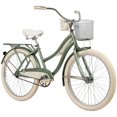 thumbnail image 1 of Huffy 24” Deluxe Cruiser Bike, Fits Riders 58”-70”, Green, Teens/Adult, Girls, 1 of 11