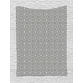 thumbnail image 1 of Geometrical Tapestry, Ethnic Themed Hatched Motifs with Stripes and Floral Items, Wall Hanging for Bedroom Living Room Dorm Decor, 60W X 80L Inches, Pale Sage Green Charcoal Grey, by Ambesonne, 1 of 2
