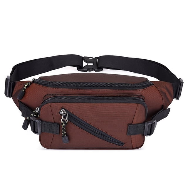Hukapapa Bolso de lona informal, mochila pequeña en el pecho, bolso de hombro para hombre, bolso de mensajero rojo