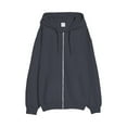 thumbnail image 5 of SNOWSONG Baggy Hoodie Men Clearance! Mens Jacket Men's Spring / Fall Cardigan Sweatshirt Couple Tops Long Sleeve Drawstring Hooded Jacket Zip up Hoodie Men Big and Tall Hoodie Dark Gray 4XL, 5 of 7