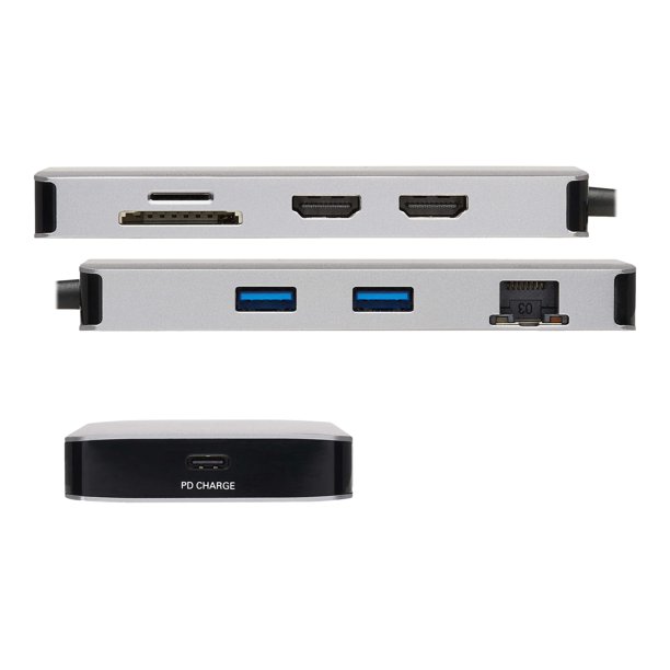 Tripp Lite USB-C Dock, Dual Display - 4K 60 Hz HDMI, USB 3.2 Gen 1