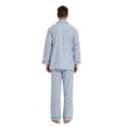 thumbnail image 6 of Amaxer Men's Cotton Notch Collar Pajama Set, Long Sleeve & Long Pants, Lightweight Breathable Loungewear, S-3XL, 6 of 6